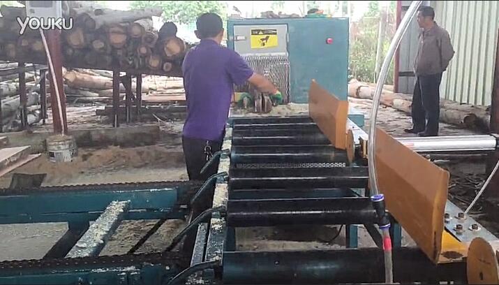 全自動(dòng)原木多片鋸工作視頻