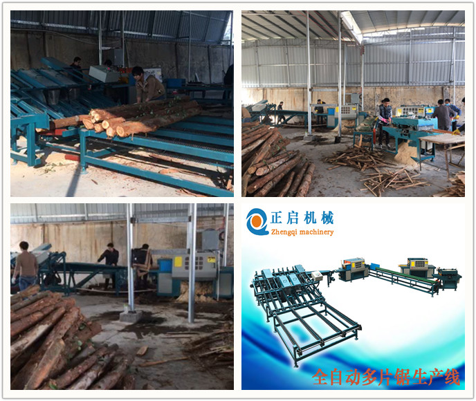 2019年1月ZQ全自動多片鋸生產線在廣東更合現場工作圖