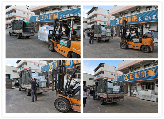 2020年 8月發往廣東省佛山市--ZQ80型方木多片鋸、自動磨齒機