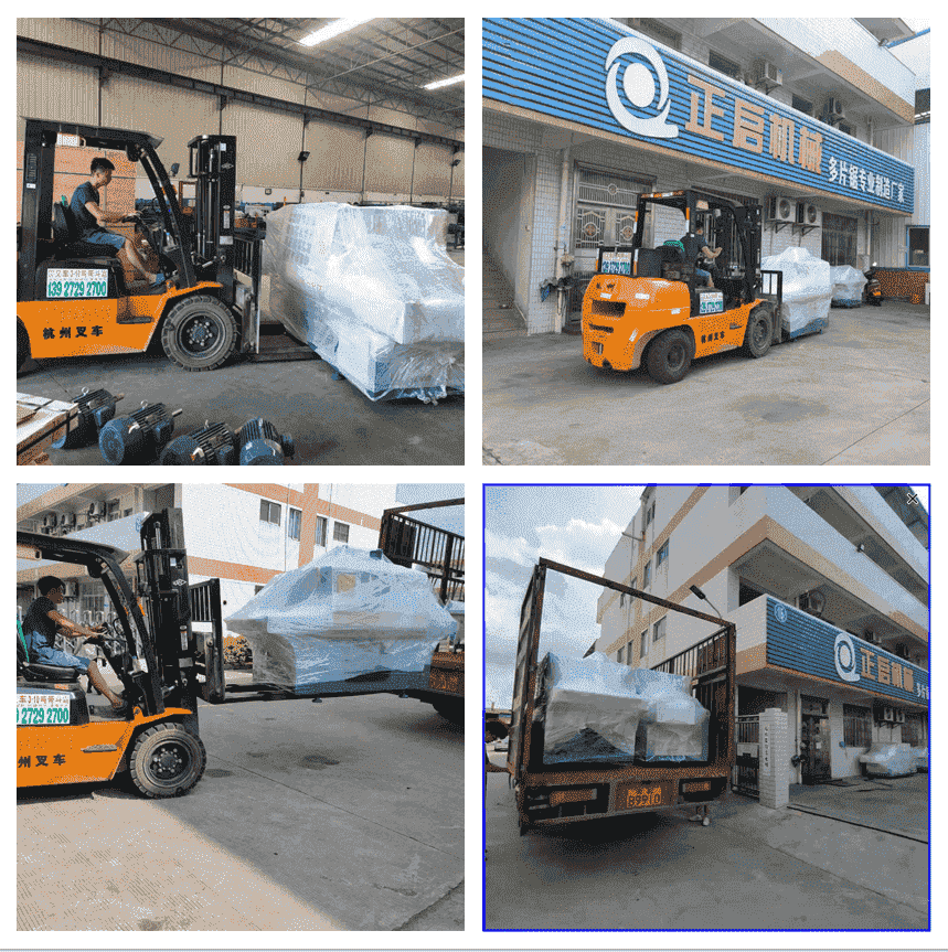 2021年7月6日發往貴州黔西南州-ZQ300型圓木多片鋸、ZQ150型方木多片鋸、原木自動出料架