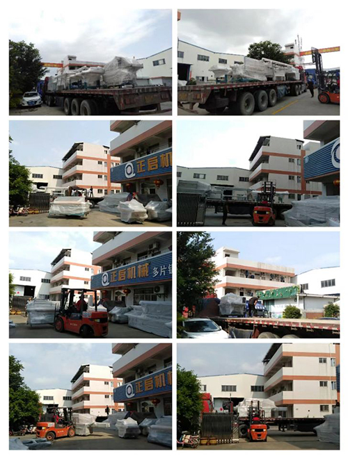 2022年4月26日發江門臺山-ZQ350圓木多片鋸、ZQ150方木多片鋸、ZQ600小型多片鋸、圓木堆料架、原木自動出料架、板材輸送架、自動翻轉進料架