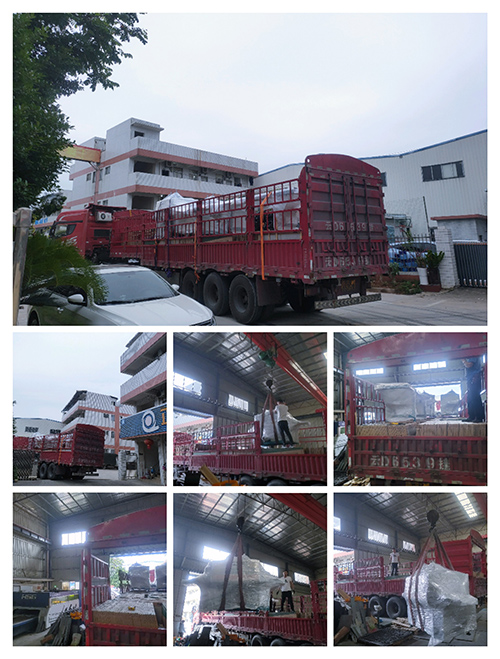 2023年5月8日發(fā)云南曲靖師宗-ZQ150方木多片鋸2臺、自動出料架