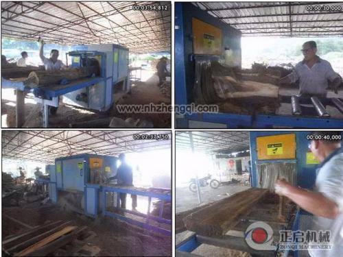 海南島-瓊中縣-鋸硬雜木35機(jī)現(xiàn)場(chǎng)加工