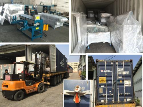 發(fā)往泰國(guó)客戶的貨柜--400型圓木多片鋸生產(chǎn)線