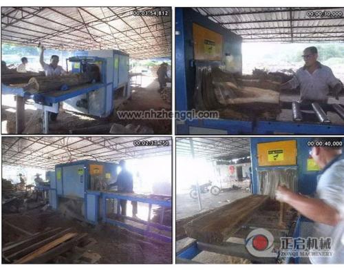 海南島-瓊中縣-鋸硬雜木35機現(xiàn)場加工