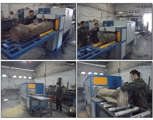 能鋸400圓木多片鋸-原木多片鋸--加工現場